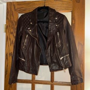 NWOT Allsaints Leather Jacket Size 8